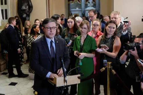 House Passes Spending Measure as Democrats Protest Healthcare Cuts: “We Don’t Serve Trump”
